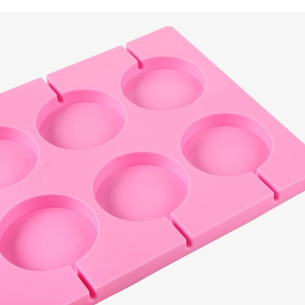 Форма силиконовая для леденцов 5 см 8 шт