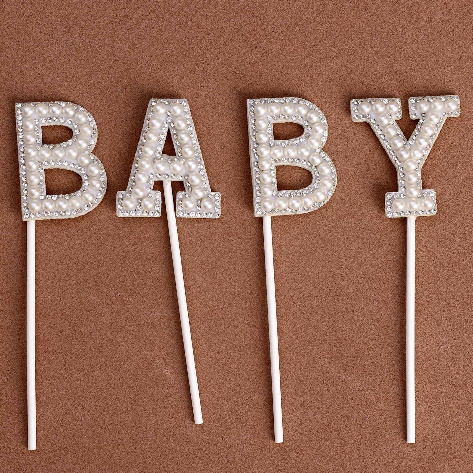 9270941 Топпер для торта «Малыш», в наборе 4 шт, белый — изображение 1