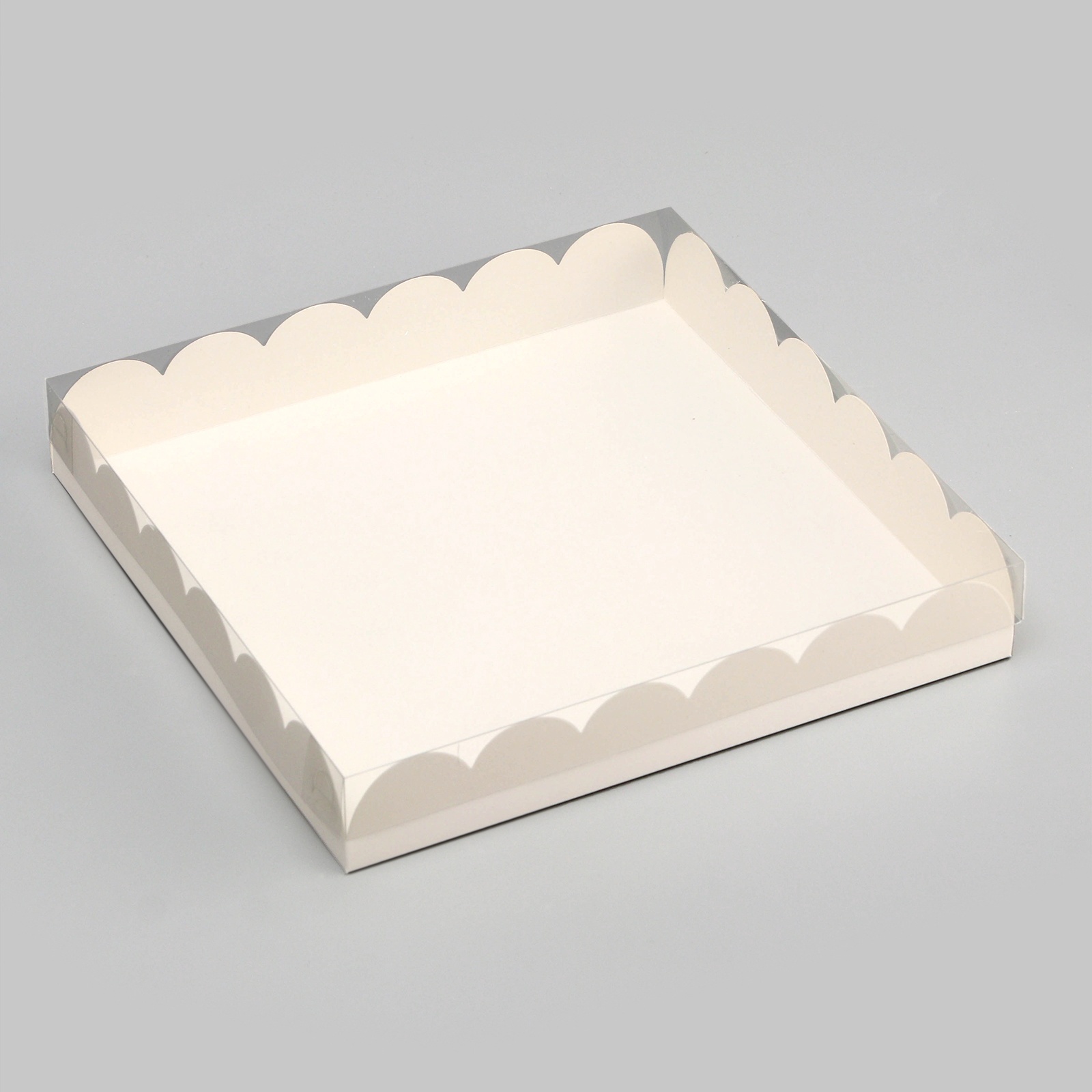 9276170 Коробка для печенья, белая, 25х25х4 см — изображение 1