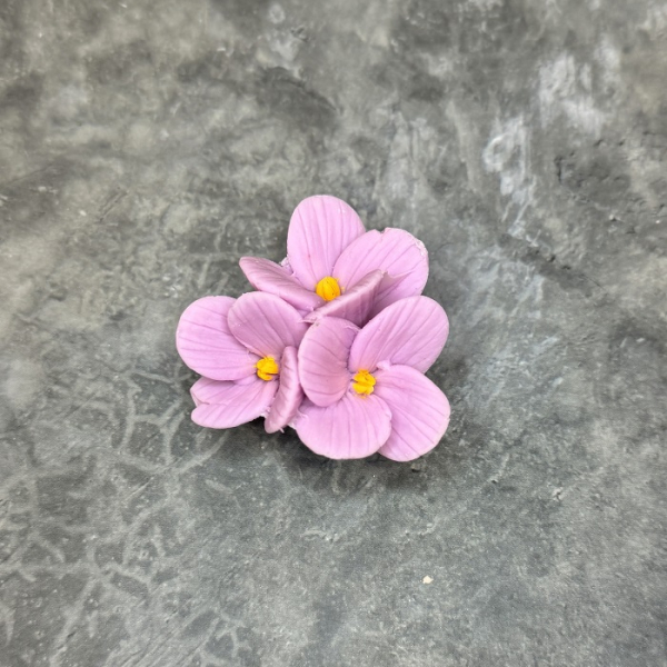 Глазурь "Гортензия" 3Д 3 цветочка Фиолетовая