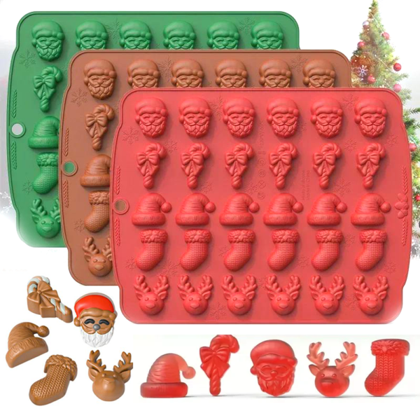 Форма силиконовая «Микс новогодний мини»