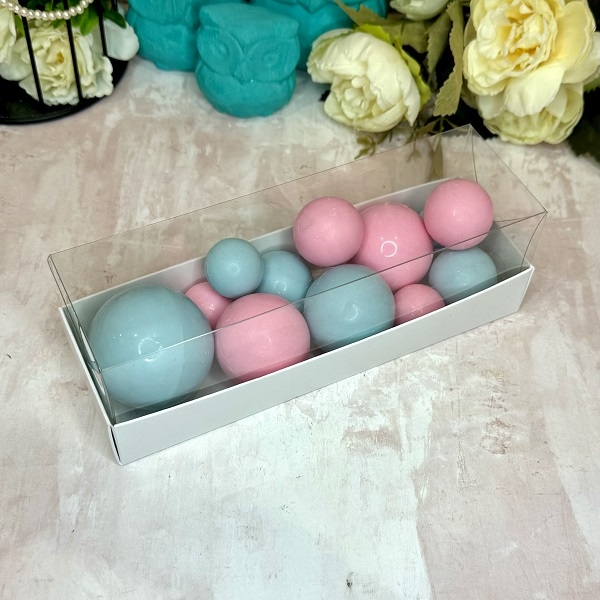 IMG_4389 Фигура из глазури "Набор сфер" Розовый/Голубой — изображение 1