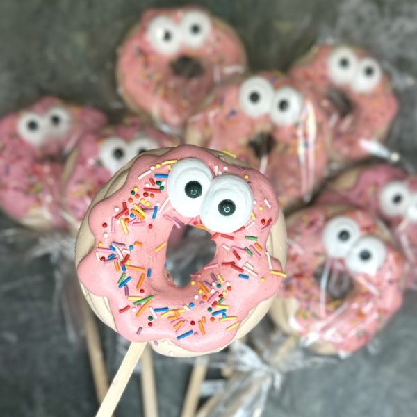 Безе фигурное "Пончик" Розовый 1 шт