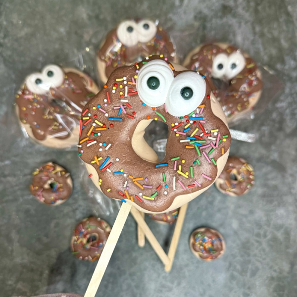 Безе фигурное "Пончик" Шоколадный 1 шт