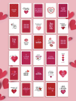 Открытка 14 февраля в ассортименте 7х10 см