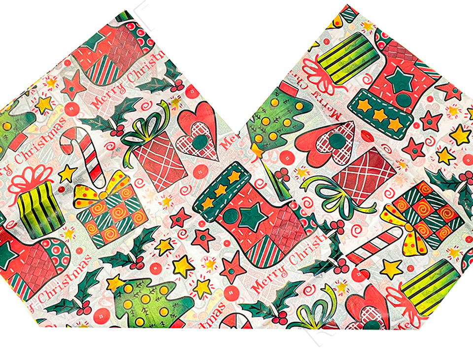 bymaga-27-960x718 Бумага тишью "Merry Christmas" Белая 50х66 см 5 шт — изображение 1