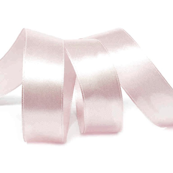 Лента для декора и упаковки Атласная Пепельно-розовая 25 мм 23 м
