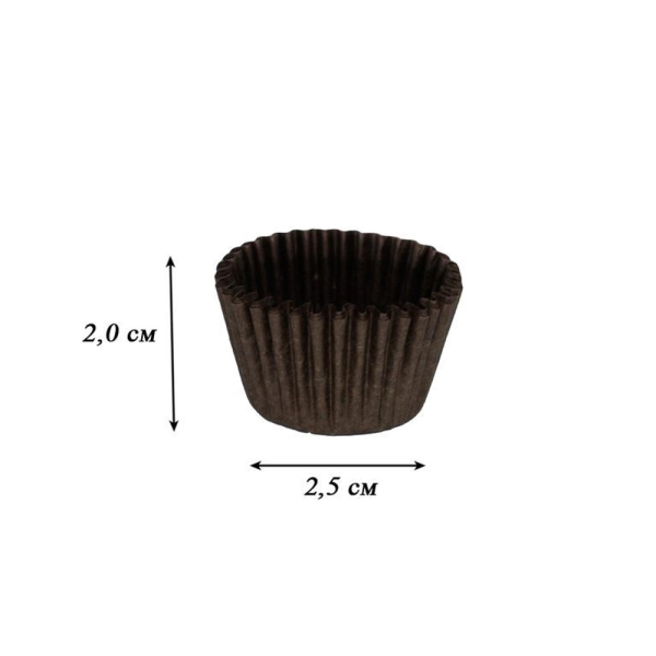 Капсулы бумажные Коричневые 25*20 мм, 40 шт