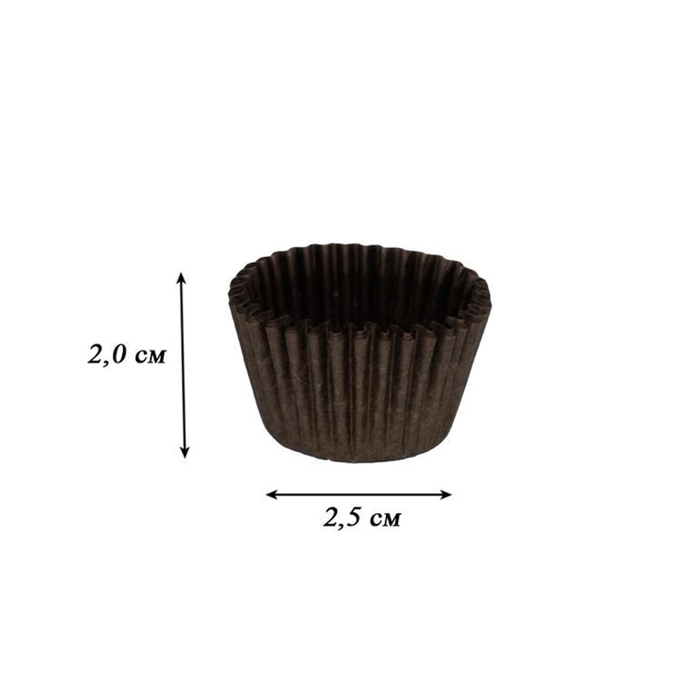 gxj0vg2t2io00kw4sswkw8g0skcgcw Капсулы бумажные Коричневые 25*20 мм, 40 шт — изображение 1