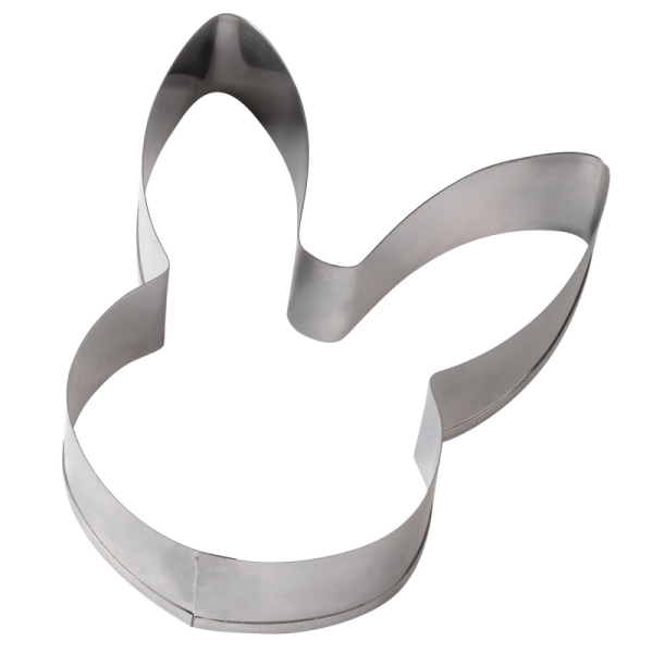 Вырубка для печенья/пряника металлическая "Голова Зайчика"