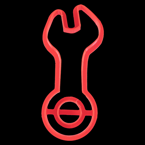 large_101 Вырубка для пряника "Гаечный ключ" пластик — изображение 1