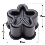 Силиконовая форма для муссовых бенто тортов "Звезда" — изображение 2