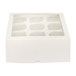 Коробка на 9 капкейков с окном Белая 25х25х10 см — изображение 2