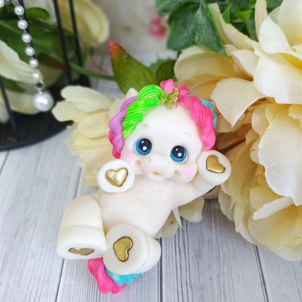 Фигура из глазури "Единорог ВАНИЛЬКА" 2Д