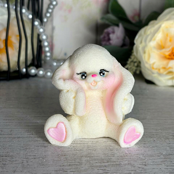 Глазурь "Зайка" большие ушки 3Д Белый