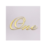 Топпер акриловый Боковой One Золото - 1 шт