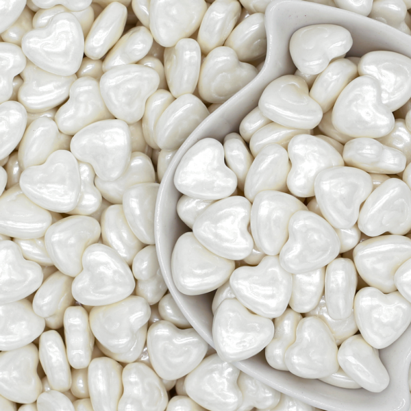 Посыпка кондитерская «Сердечки Двойные» (белый) 50 г