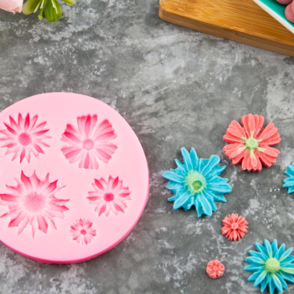 Молд силиконовый "Ромашки" 6шт