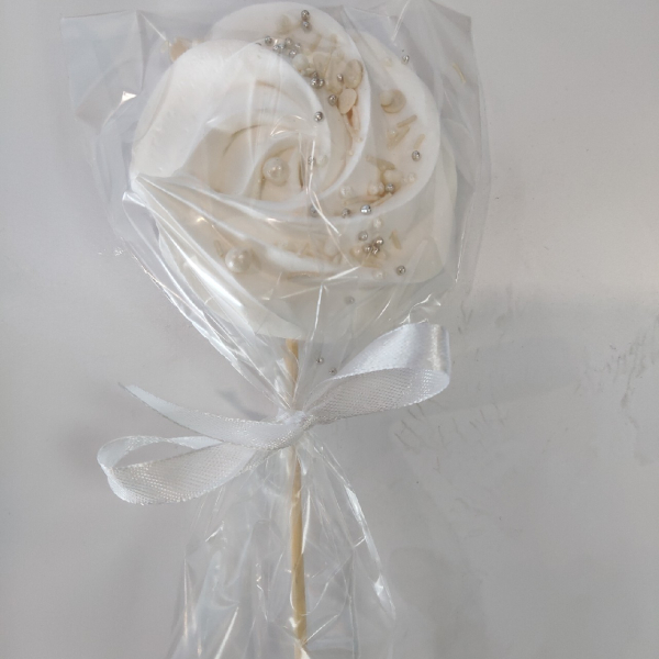 Безе "Завиток" Белый с посыпкой