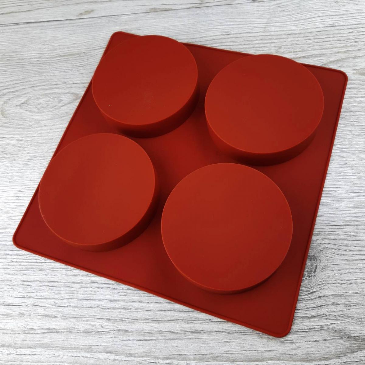 диск-10-см Форма силиконовая Диски 10 см 4 шт — изображение 1