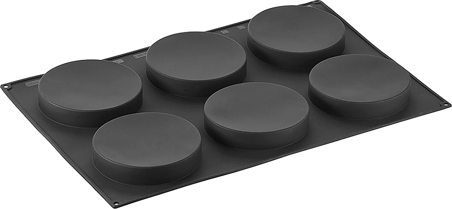 диск-12 Форма силиконовая Диски 12 см 6 шт — изображение 1