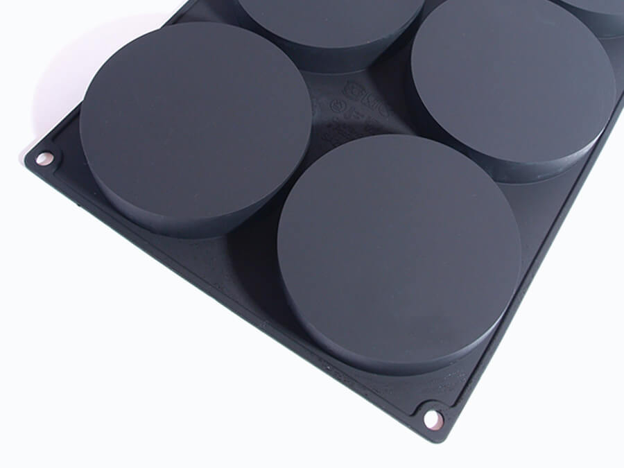 диск-16 Форма силиконовая Диски 14 см 4 шт — изображение 1