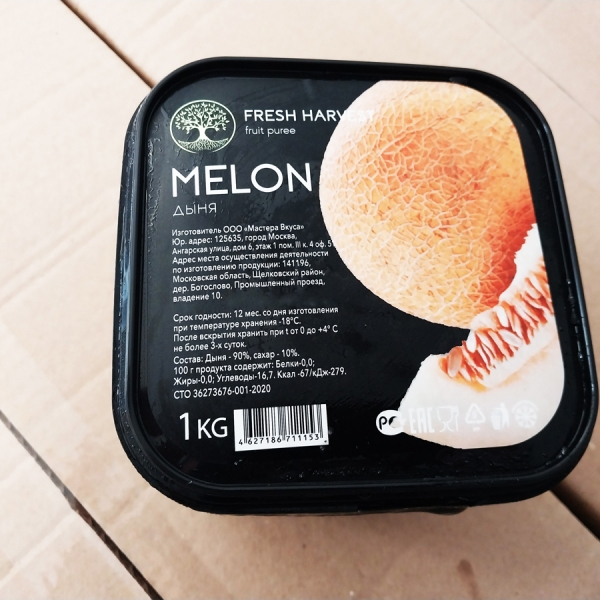 Пюре замороженное Fresh Harvest Дыня 1 кг