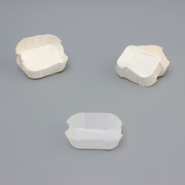 Капсула бумажная овальная белая 6.8х5.5х2 см 50 шт