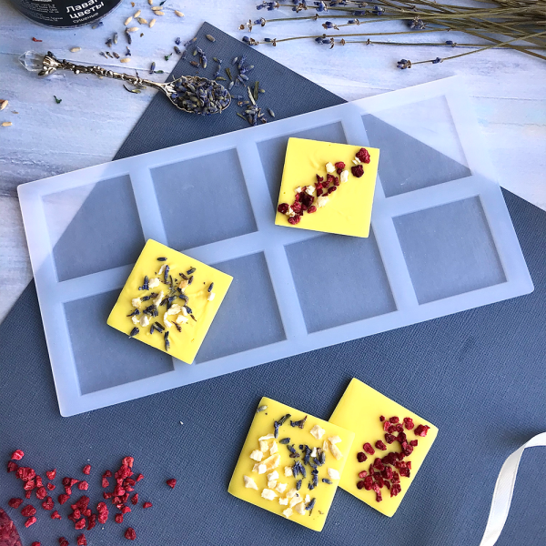 Форма мат силиконовая Квадраты 8 шт