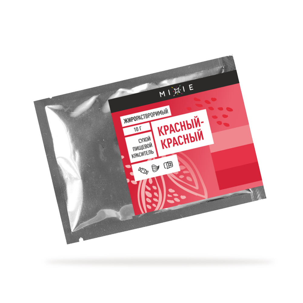 красный-красный Краситель пищевой сухой жирораств. MIXIE Красный-красный 10 г — изображение 1