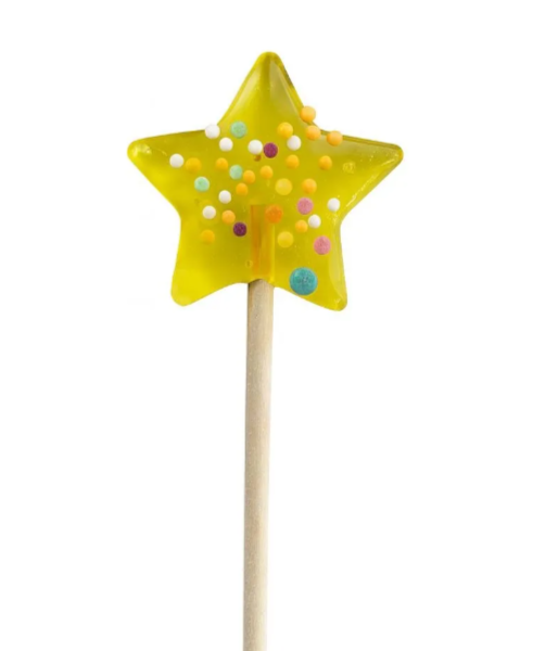 Леденец Звезда МИНИ прозрачная ЖЕЛТАЯ