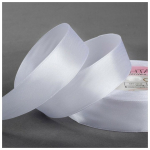 Лента для декора и упаковки Атласная Белая 25 мм 23 м