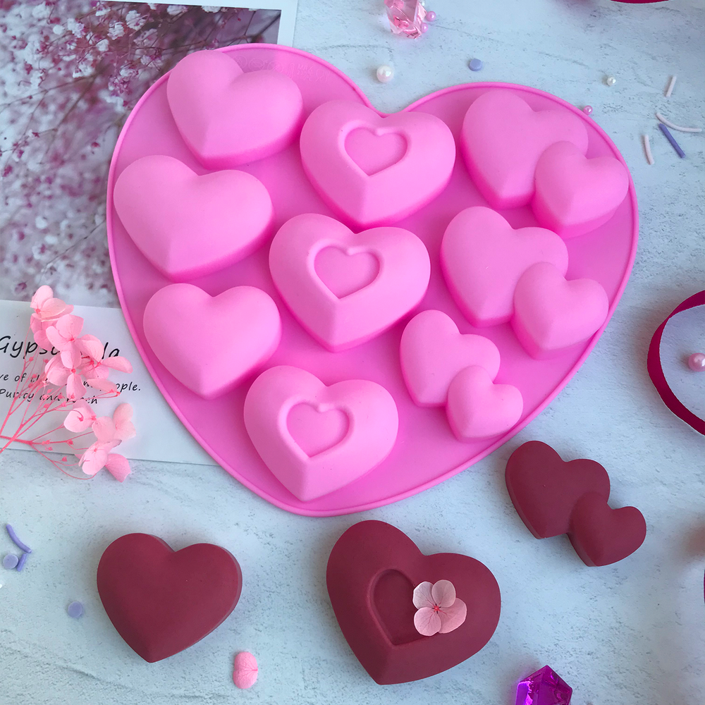 магиясерд Форма силиконовая "Магия сердец" 9 шт — изображение 1