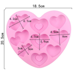 Форма силиконовая "Магия сердец" 9 шт — изображение 2