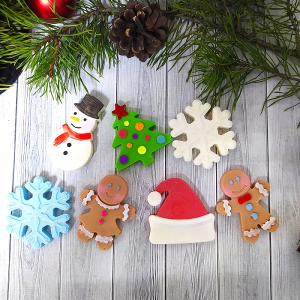 Фигура из глазури "Пряничный человечек" 5см 1 шт