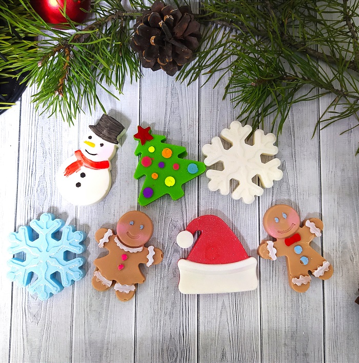 мини-декор Фигура из глазури "Пряничный человечек" 5см 1 шт — изображение 1