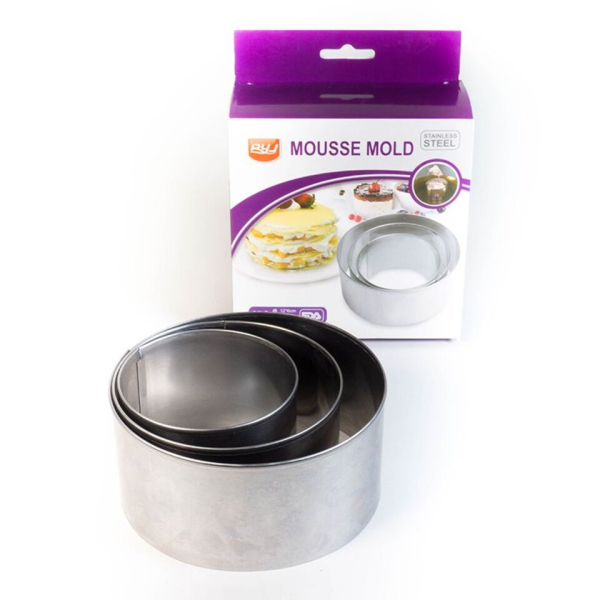 Набор форм металлических Кольцо d=8-12 см h=6 см 3 шт