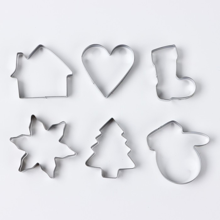нг Формы для выпечки «Новогодний уют», 6 шт. — изображение 1