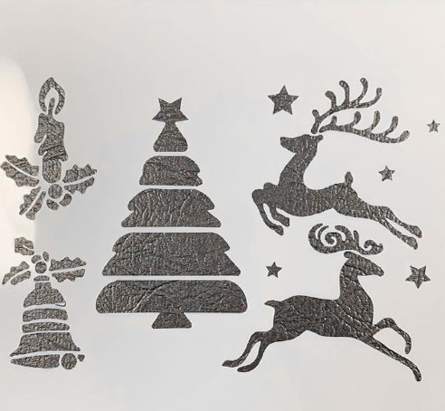нов-мот Трафарет "Новогодние мотивы" 13х13 см — изображение 1