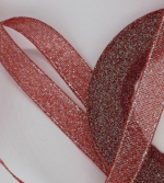 Лента для декора и упаковки Парчовая Бурая 12 мм — изображение 2