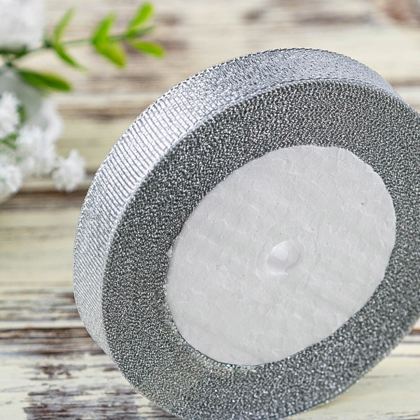 Лента для декора и упаковки Парчовая Серебряная 6 мм