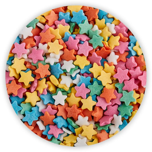 Посыпка Звёзды разноцветные 50 г