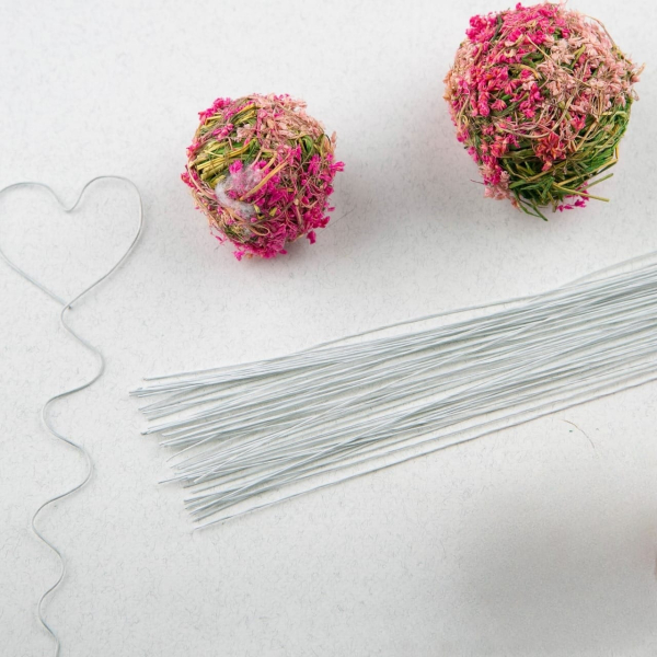 Проволока Белая 40 см 0,6 мм 30 шт