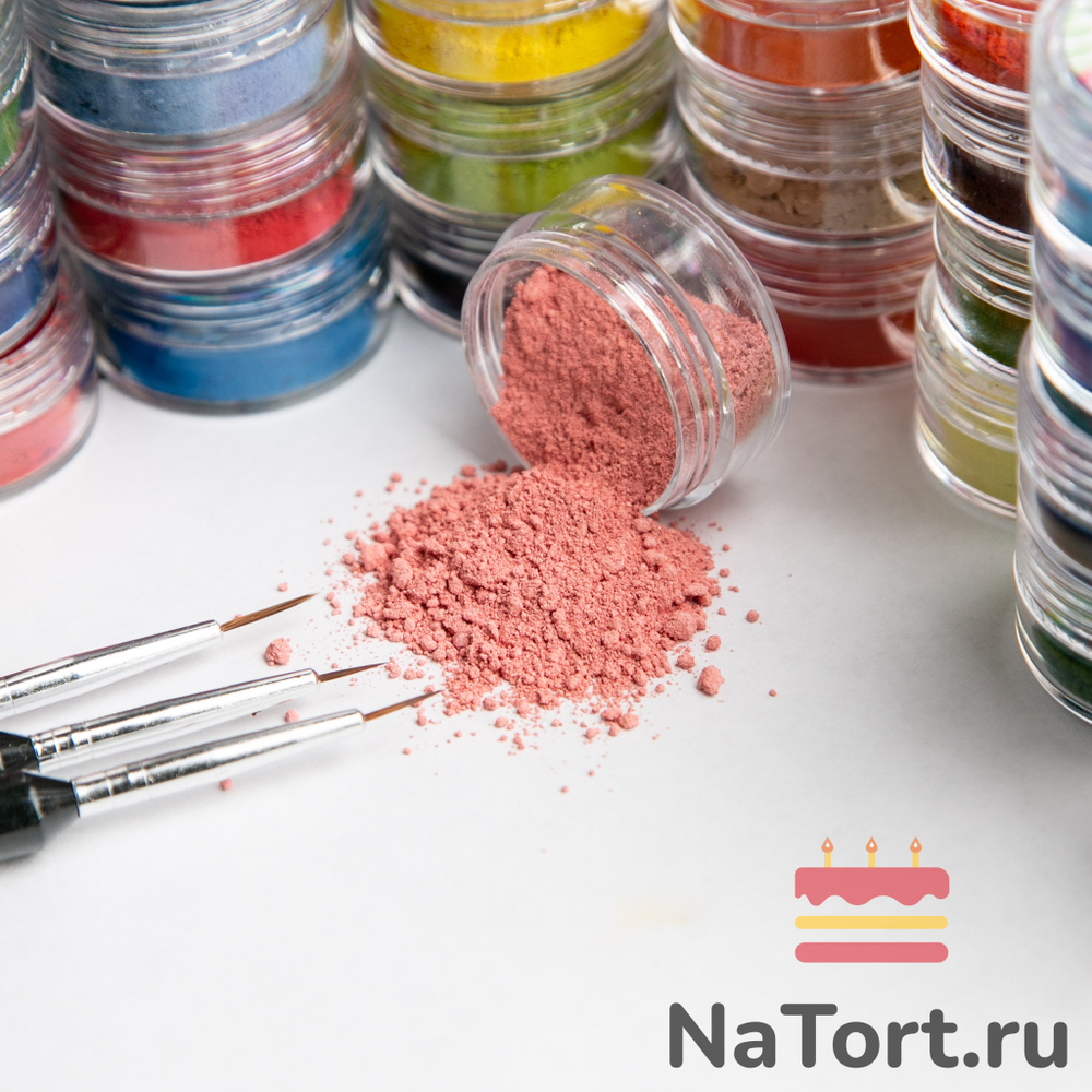 пыльнаярозапыль Краситель пищевой сухой цветочная пыльца Пыльная роза 4 г — изображение 1