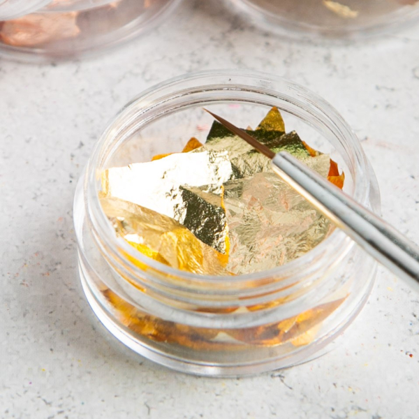 Золото декоративное Хлопья (баночка)