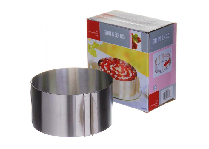 раздв-форма Форма для выпечки раздвижная Круглая H8,5 D16-30 см — изображение 1