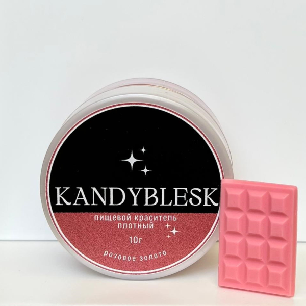 Блеск-краситель пищевой KANDYBLESK Розовое золото