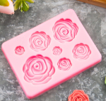 Силиконовый молд "Розы маленькие 7 в 1"