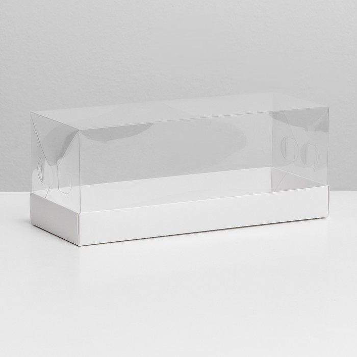 рулеттт Коробка для рулета с прозрачной пластиковой крышкой 30х11х10 см — изображение 1