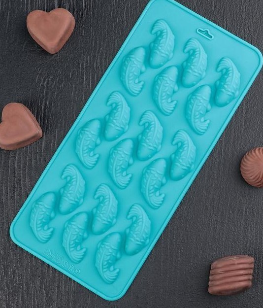 рыб Форма силиконовая «Золотая рыбка», 22×10×1,8 — изображение 1